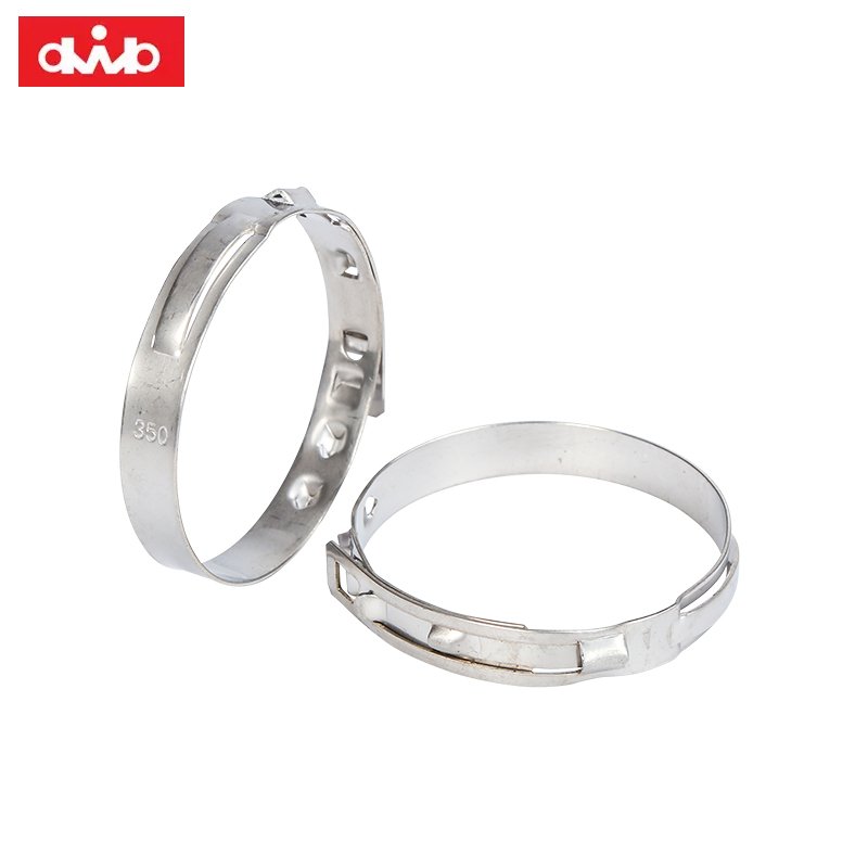 Stainless Steel 304 Fasteners Earless Low Profile Hose Clamps Drive shaft clamp transmission shaft clamp Width 9mm 10mm