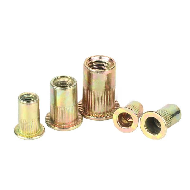 M3 Customized Flat Head Vertical Zinc Plated Galvanized Stainless Steel Carbon Steel Hex Self Clinching Rivet Nut for Mounting