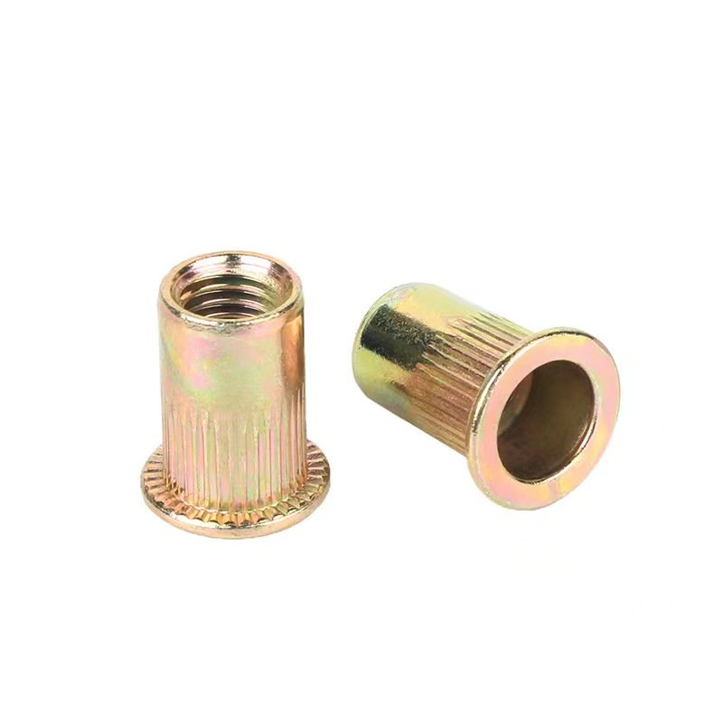 M3 Customized Flat Head Vertical Zinc Plated Galvanized Stainless Steel Carbon Steel Hex Self Clinching Rivet Nut for Mounting