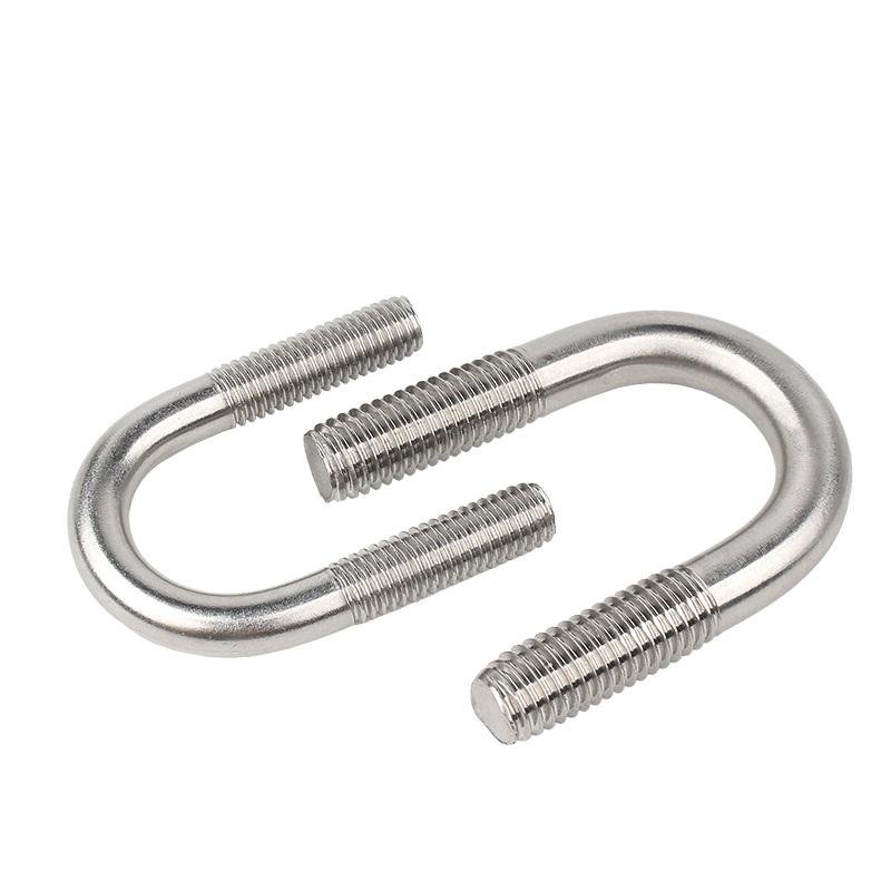 China hot dip galvanized u bolt sizes auto part trailer u-bolt nut pipe clamp high strength 316 stainless steel square u bolt
