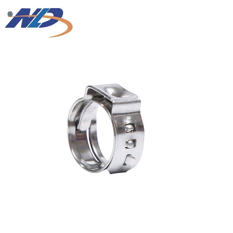 Wholesale High Quality Stainless Steel Auto Parts Pex Pipe One Ear Pinch Clamp Thin Thickness Clip Single Ear Hose Clamps