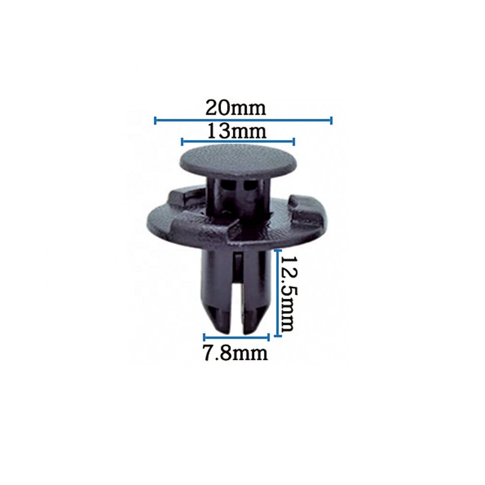Factory Supply Plastic Clip Auto Body Fasteners for Automobile 100pcs/bag Suitable for 8mm Holes