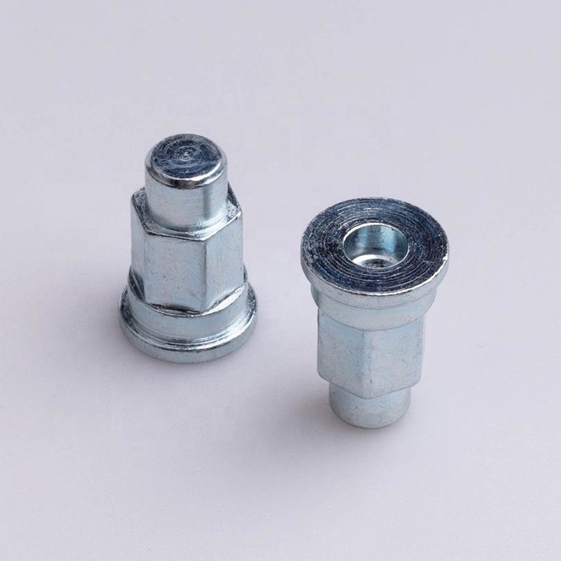 8mm Diameter Carbon Steel Zinc Plating Auto Hardware Fastener Parts Round Hole Screw Solid Hex Step Rivet