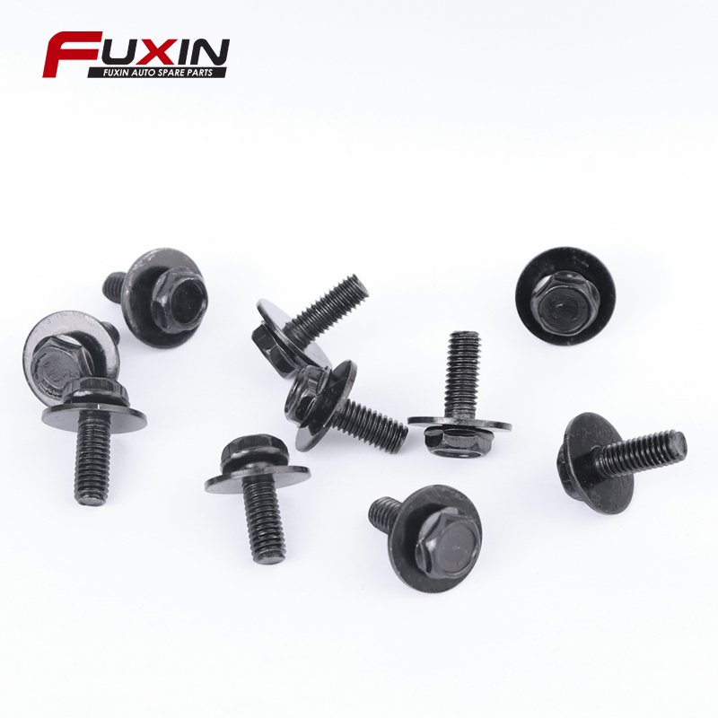 metal U type fender liner lining guard plate nut retainer car engine panel fixed clamp fastener clips self tapping screw base