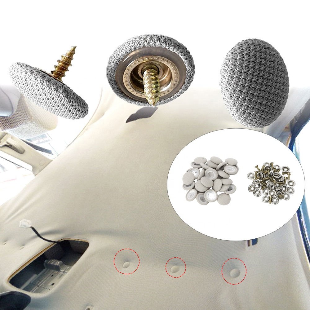 Car Interior Roof Buckles Headliner Ceiling Cloth Fixing Screw Repair Automotive Care Fabric Buckle Rivets Retainer