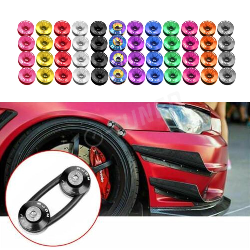 Quick Release Fasteners Gasket For Front Or Rear Bumpers JDM Truck Fender Hatch Lids Kits With Rubber Ring