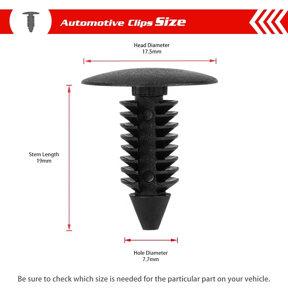 Wholesale Hole Fender Liner Clips Auto Plastic Push Type Retainer Bumper Fasteners Clips