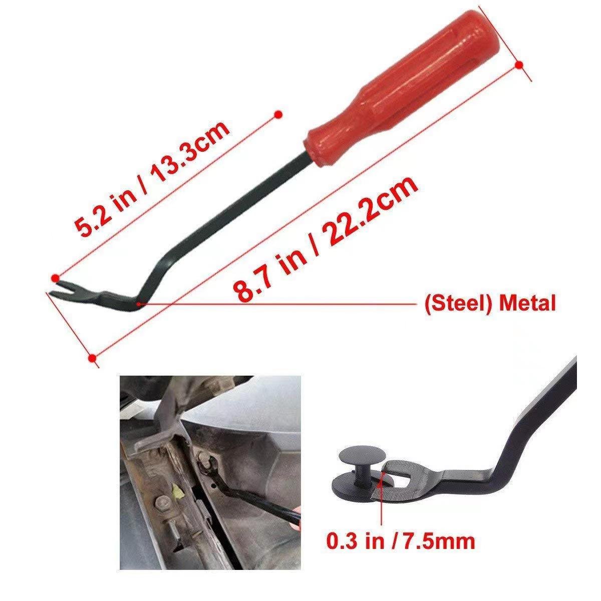 19PCS Trimming Removal Tool Bumper Fixing Clamp Set Fastener Removal Tool Removal Clamp Kit