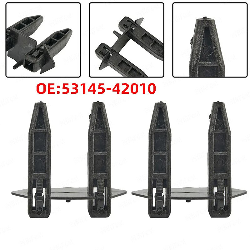 MIKKUPPA OE 53145-42010 High Quality Nylon Bumper Retainer Car Clips Auto Fastener Clips for Toyota Cars