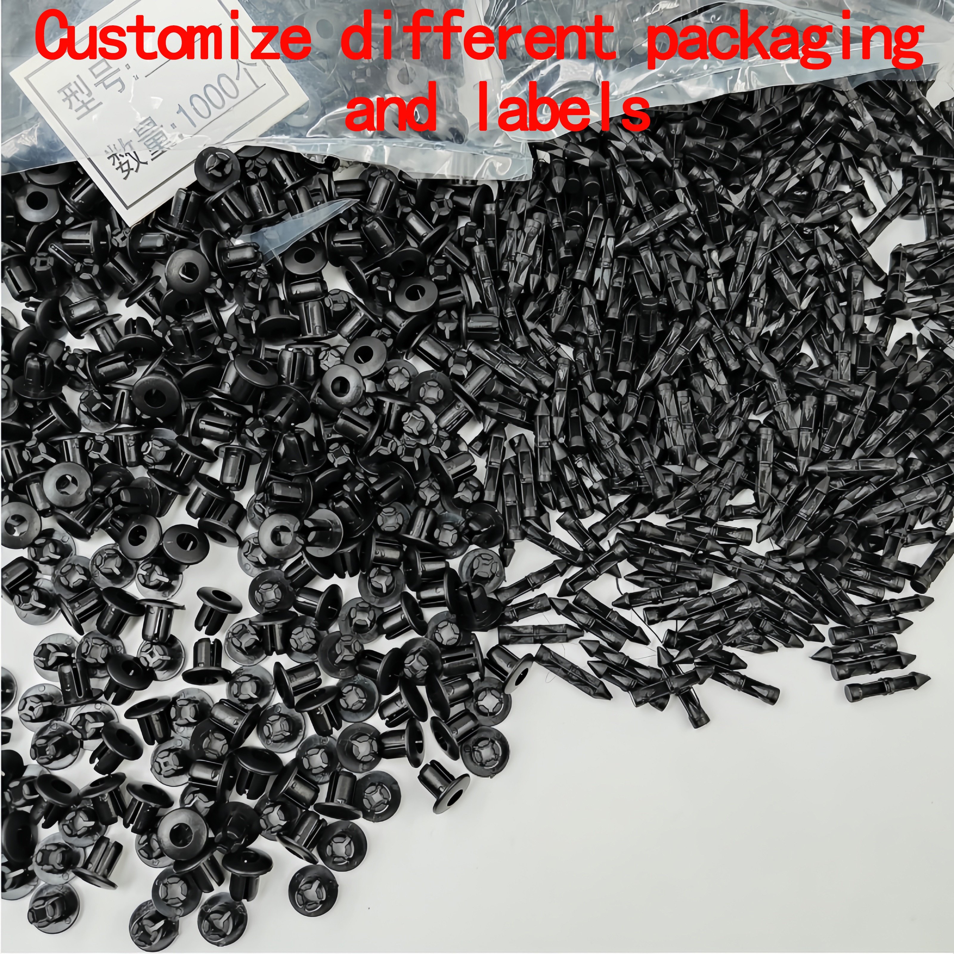 Plastic Push Type Fastener Push-in Rivets Plastic Fasteners Clips 01553-01155