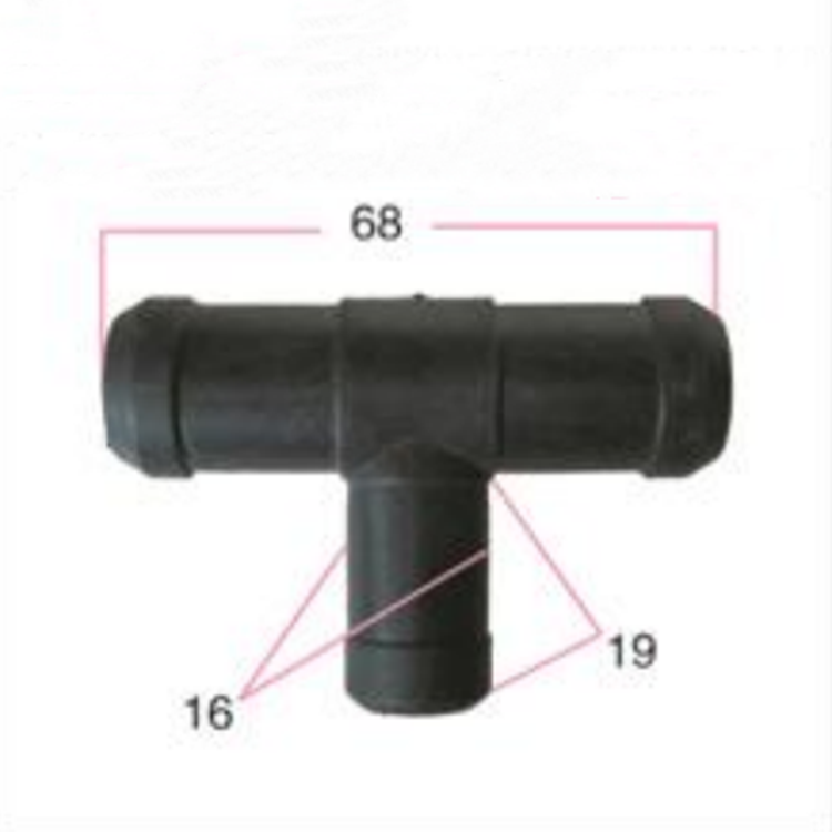 YT2448Car Wiper Kettle Spray Pipe Joint 3-way Straight Through Y-pass Glass Washer T-type Wiper Connection Pipe
