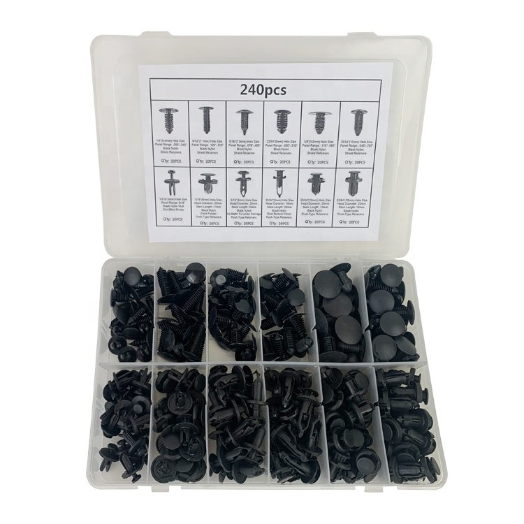 Manufacturer Wholesale Door Trim Clip Assortments Kit/car Seat Belt Clips/universal Plastic Bumper Clip Fir Tree Clip