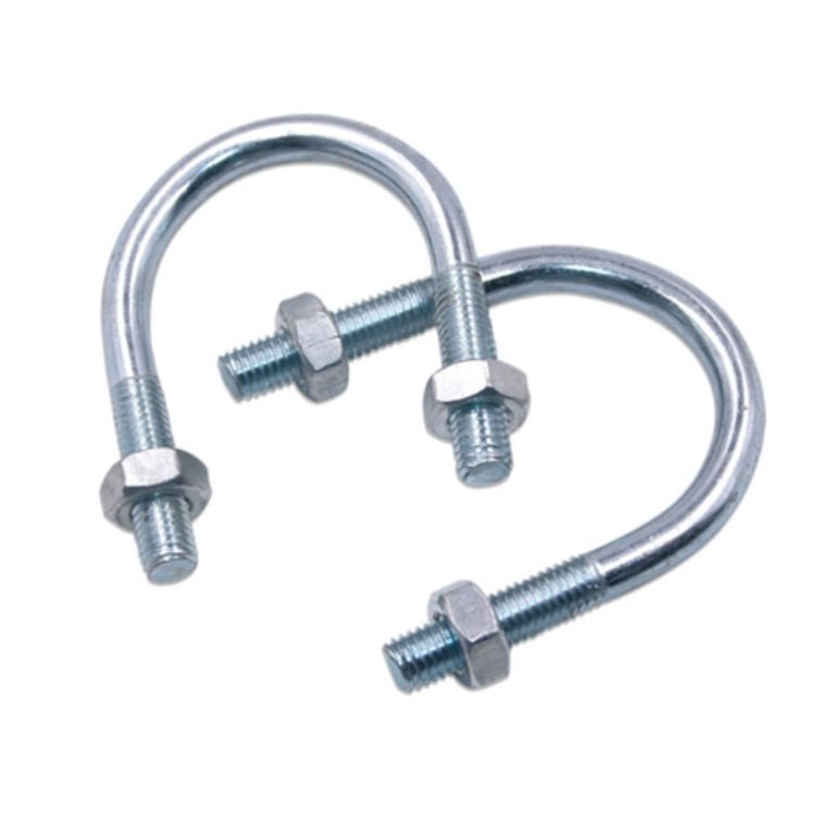 Custom U Shape Bolt M6 M10 M18 U Bolt and Fastener Grade 10.9 Zinc Plated 65mn 60mn 40cr U Shaped Bolts Din3570