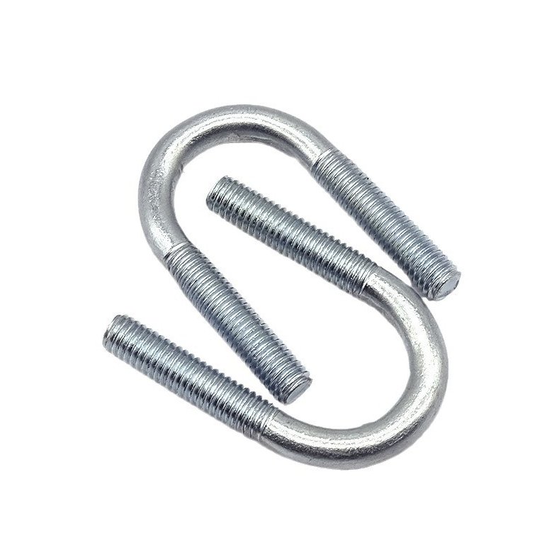 Custom U Shape Bolt M6 M10 M18 U Bolt and Fastener Grade 10.9 Zinc Plated 65mn 60mn 40cr U Shaped Bolts Din3570