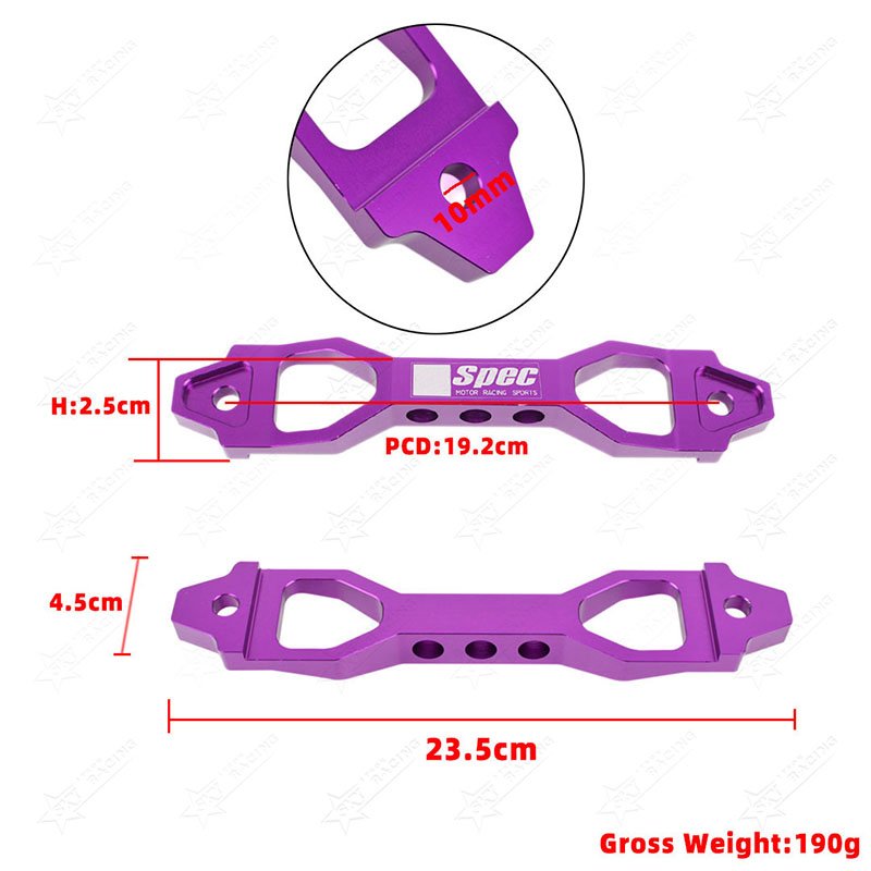 D1 Spec JDM Racing Small Big Aluminum Alloy Auto Battery Fasten Bracket Holder Car Battery Tie Down Brace for Honda Civic