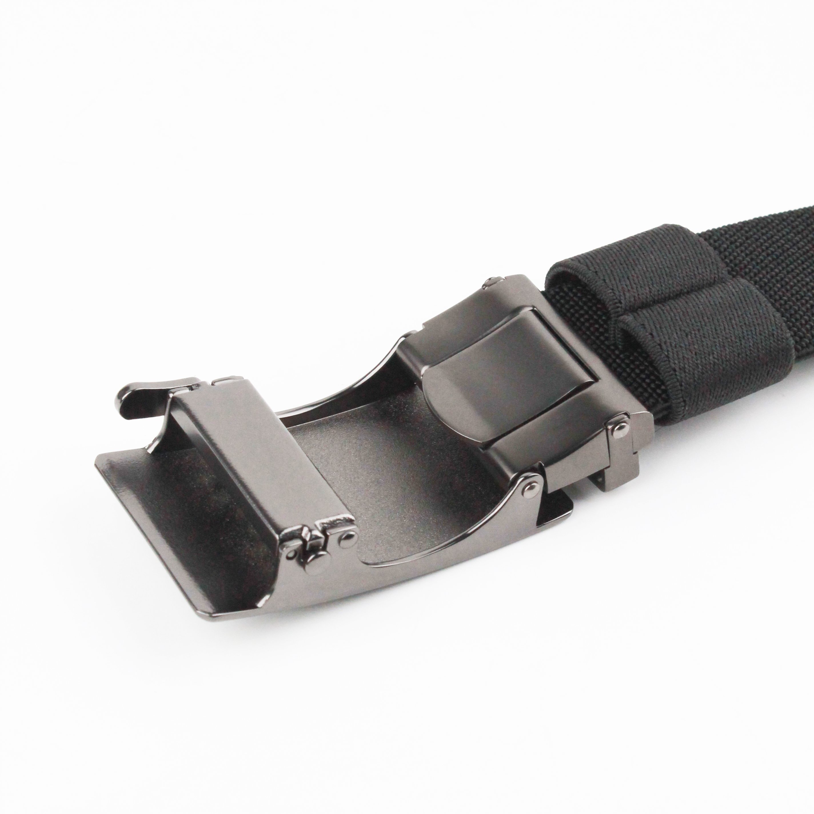 High Quality Custom Canvas Men's Training Waist Belt Automatic Alloy Buckle Polyester Webbing Nylon Strap