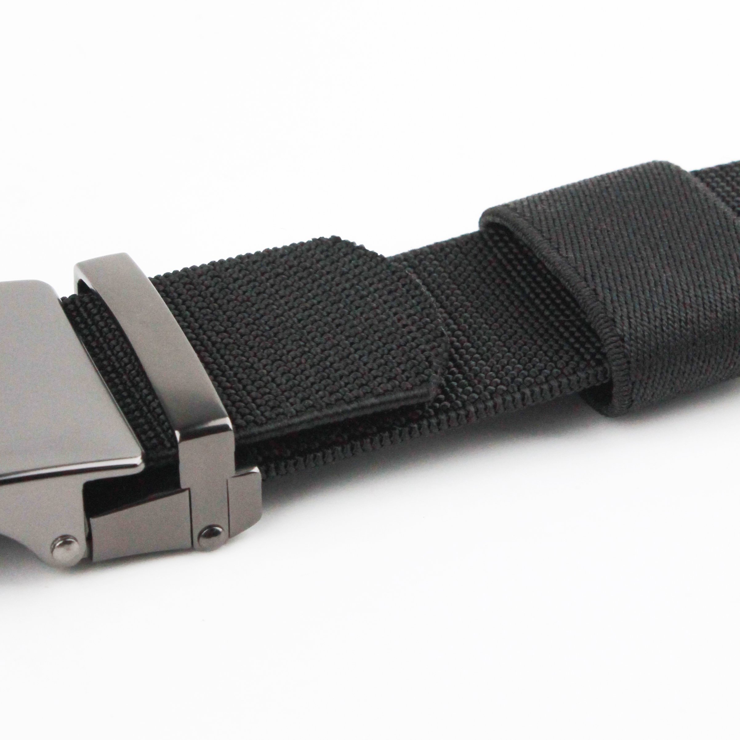 High Quality Custom Canvas Men's Training Waist Belt Automatic Alloy Buckle Polyester Webbing Nylon Strap