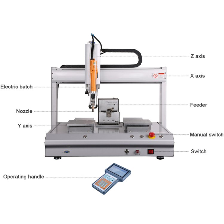 Factory price High Speed Automatic LED Pneumatic Air Blow screw Feeding Tightening Fixing Locking Fastening Machine