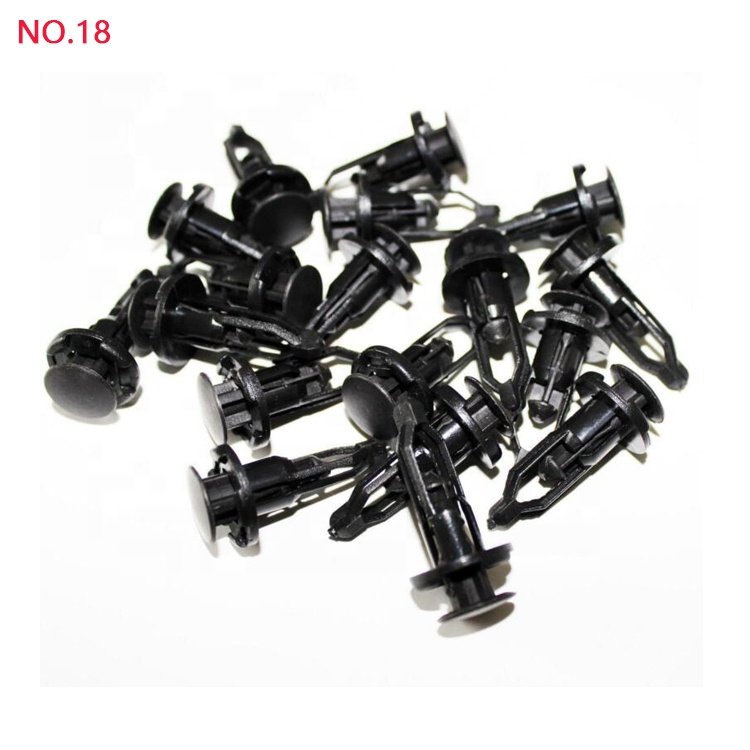 Hot Sale 9mm Auto Car Accessories Plastic Fastener Clip for toyota corolla Camry Front Bumper Fixed S-18