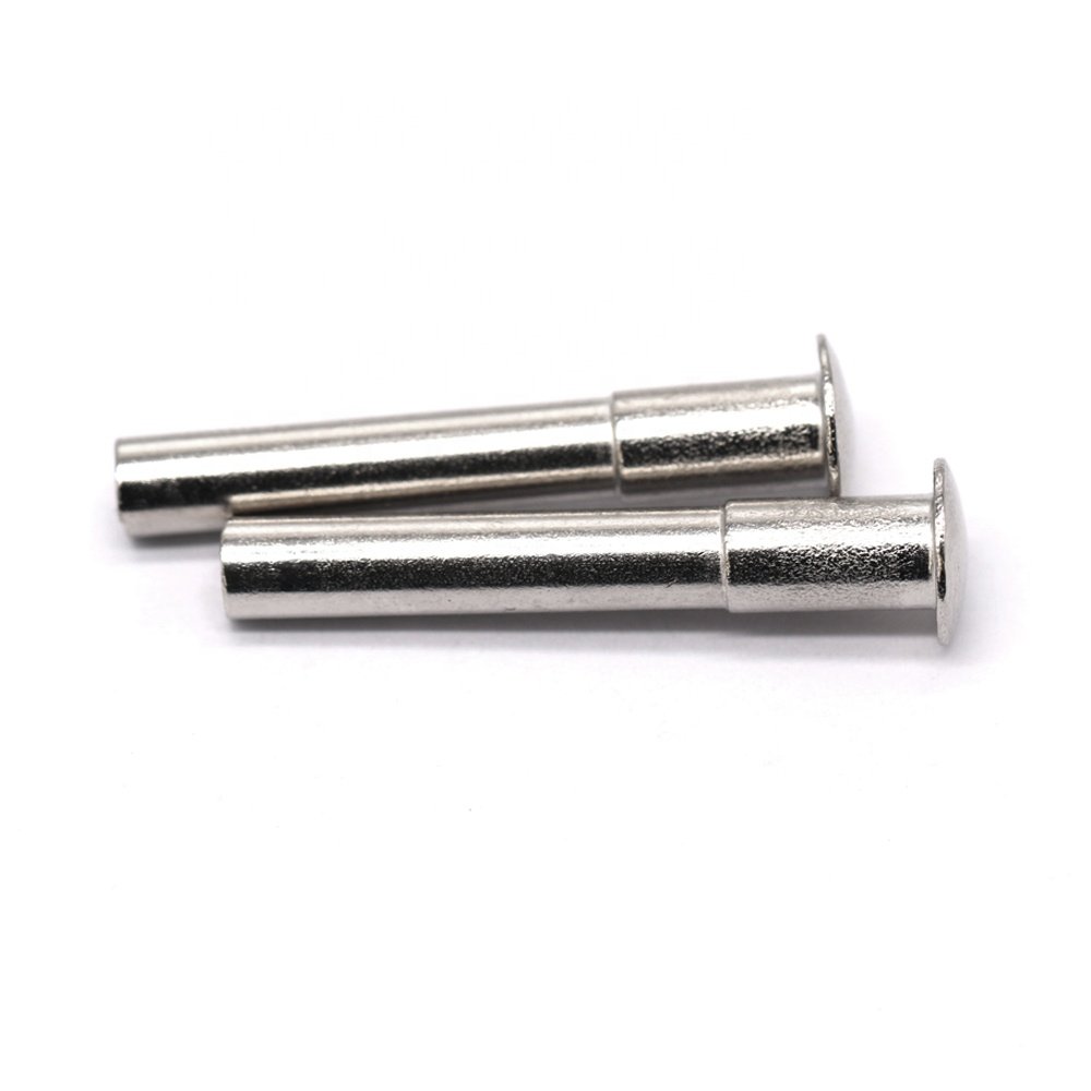 China Made OEM Custom Remaches Iron Rivet Nickel Plated Round Head Step Semi Tubular 5mm Rivets for New Energy Auto Accessories