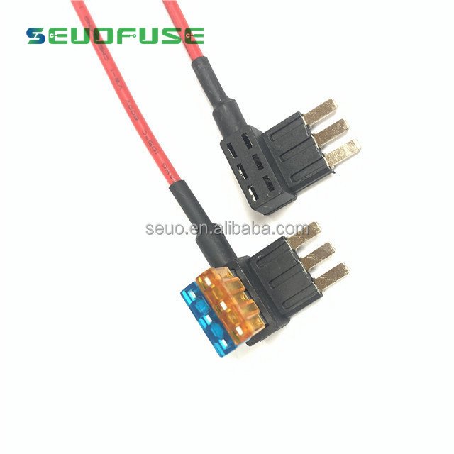 5A-30A Add-a-circuit TAP 3 Prong Micro car fuse holder raspberry camera tap add a circuit blade mini fuse holder