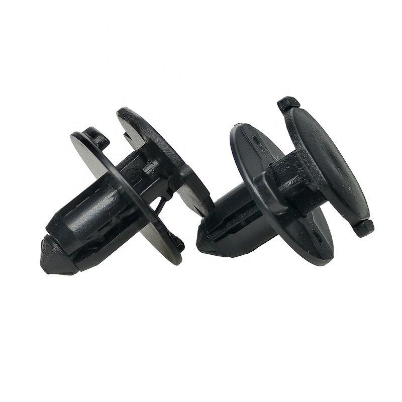 100 Auto Fasteners Fits 8mm Diameter Holes Black Push Retainer Rivet Clips for Bumper Fender Trim Clips 015532DR9A