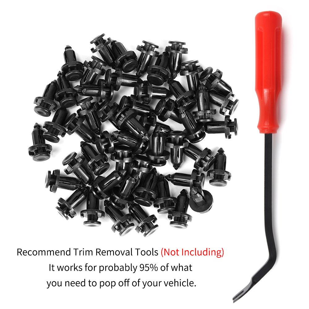 QGZ202 Auto Parts Push Type Car Door Panel Trim Fender Bumper Nylon Plastic Clips Auto Fastener for Honda/Nissan
