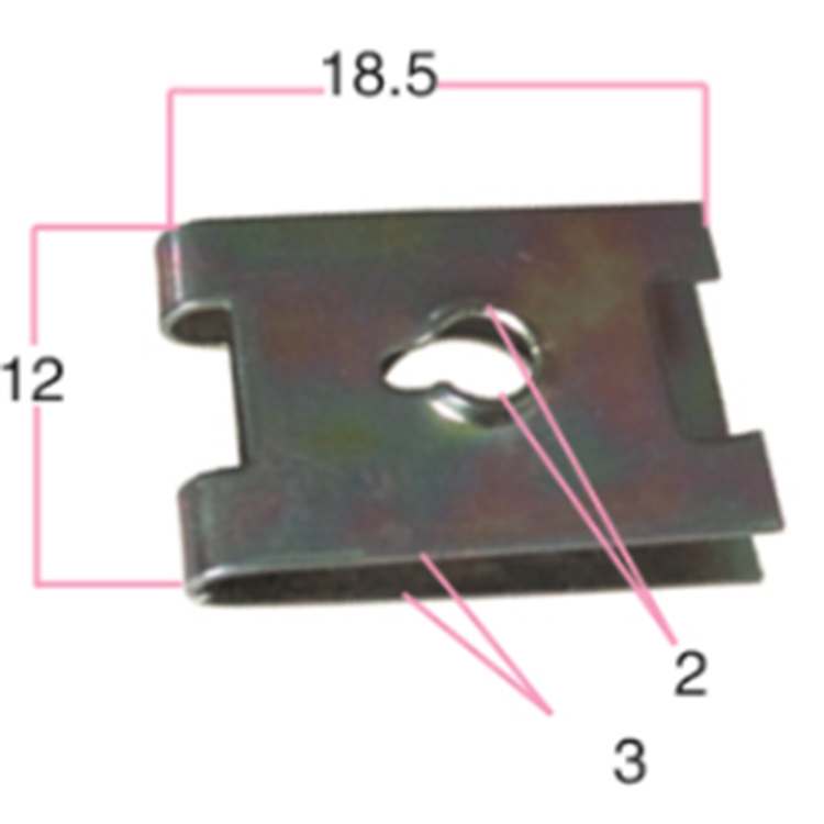 OEM Customizable universal Car U Clip Fastener Automotive Stainless Steel Clip U Nut Metal Clip Fasten