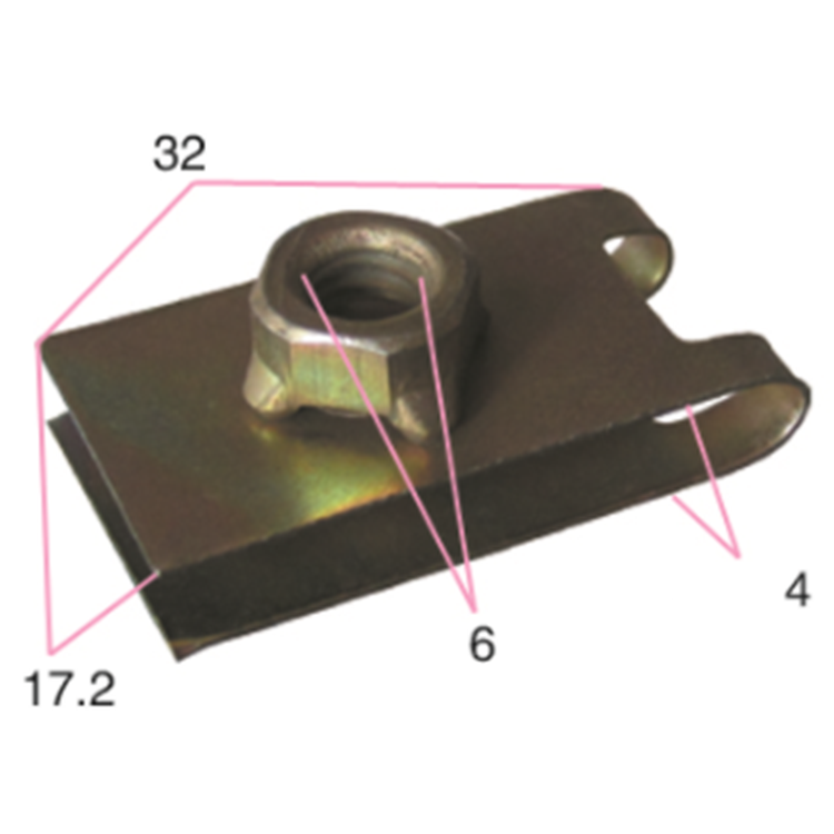 OEM Customizable universal Car U Clip Fastener Automotive Stainless Steel Clip U Nut Metal Clip Fasten