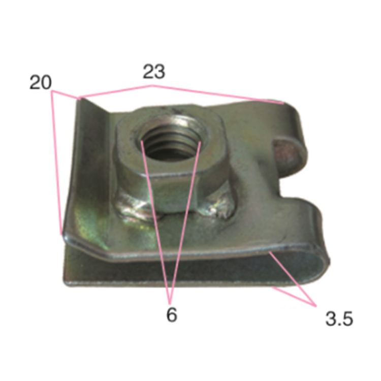 OEM Customizable universal Car U Clip Fastener Automotive Stainless Steel Clip U Nut Metal Clip Fasten