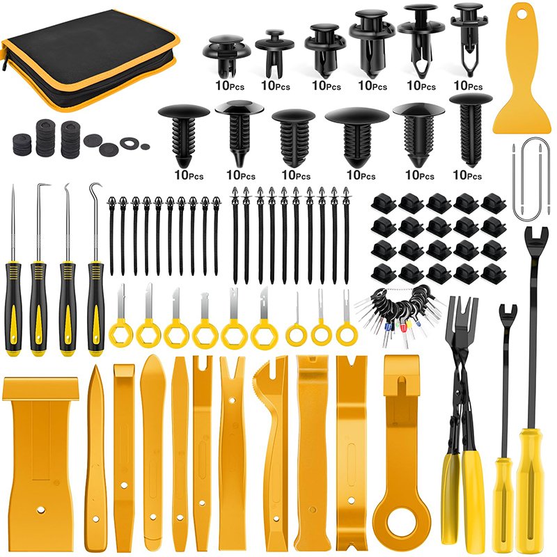 Wholesale Auto Pry Kit Car Panel Radio Removal Clip Pliers Push Pin Bumper Retainer Set Fastener Terminal Trim Removal Tool
