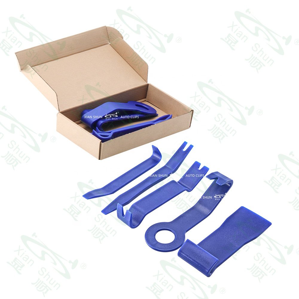 5pcs/set Car Interior Removal Tool Kit No Scratch Pry Tool Kit For Removing Door Cleats And Audio Dashboard Clips Remover
