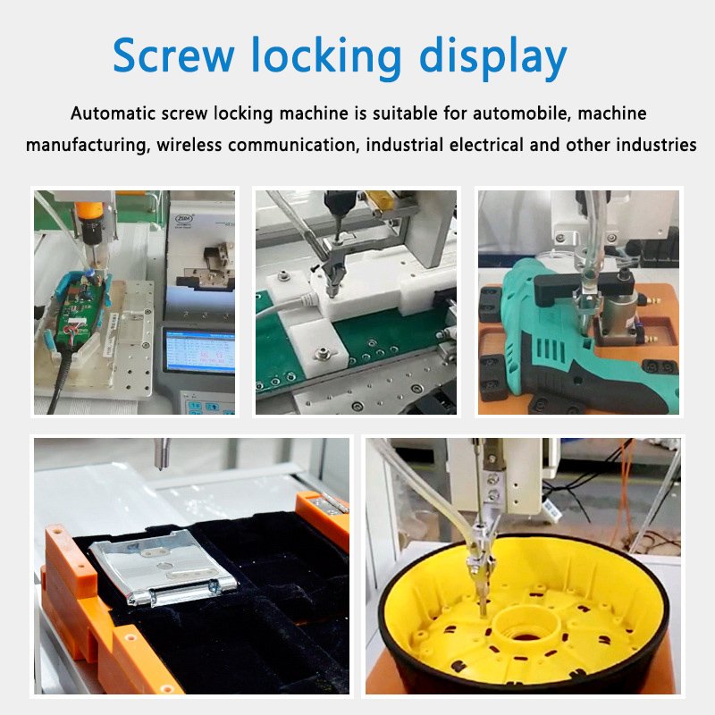 LED mobile phone keyboard household appliances assembly full Automatic Locking Screw Machine With Double Platform Blowing Type