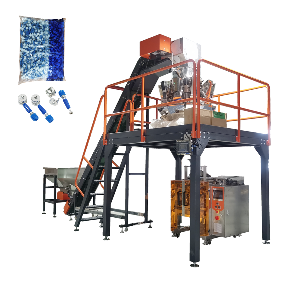 Focuspack Customized Cost-Effective Auto Fastener Packaging Line Multi-Function Bagging Machine for Screw Bolt Nut