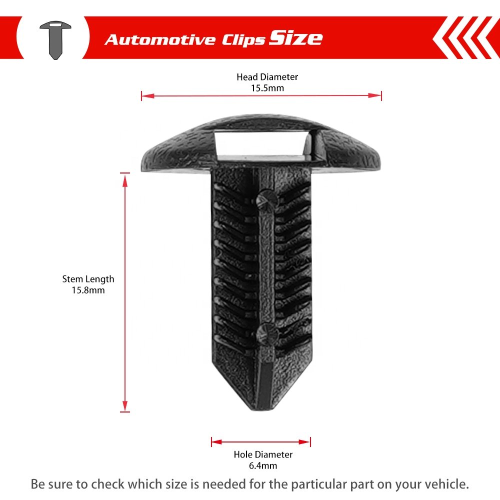 Car Plastic Fastener Clips Car Front Rear Wheel Fender Liner Screw Grommet Fit For Toyota