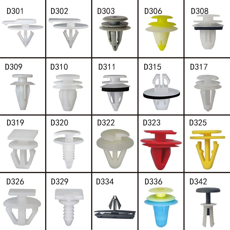 D668 China Factory Supply Push Type Retaining Plastic Door Panel Clips