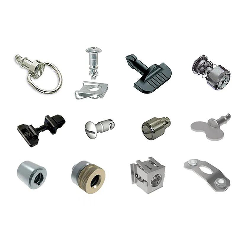 Factory Custom Titanium Aluminum Stainless Steel Black OEM Quick Release Dzus Panel Line Quarter Turn fasteners