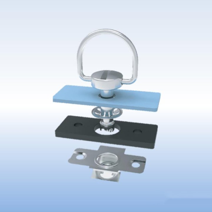 Factory Custom Titanium Aluminum Stainless Steel Black OEM Quick Release Dzus Panel Line Quarter Turn fasteners