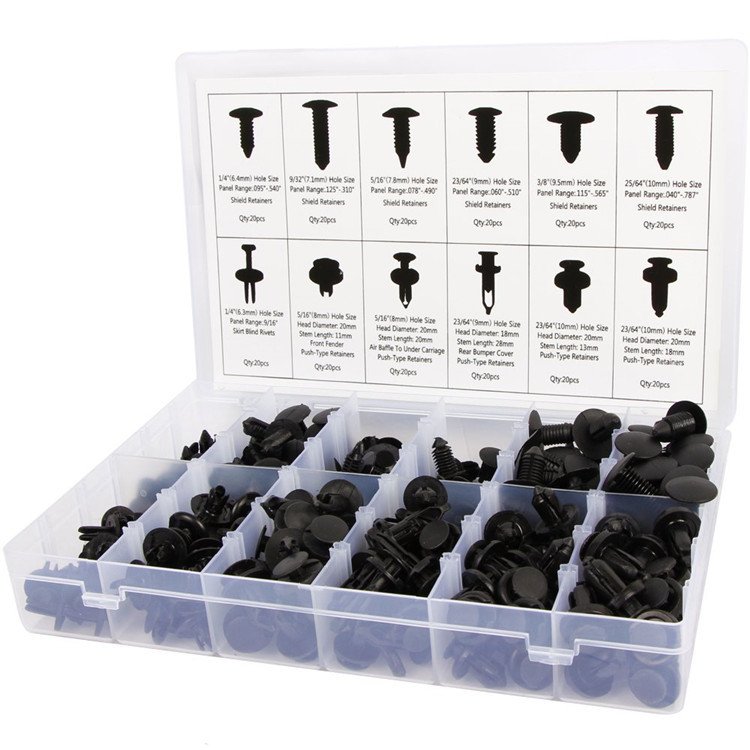 Auto consumable parts plastic clips and fasteners plastic fixing clip car body rivet fasteners