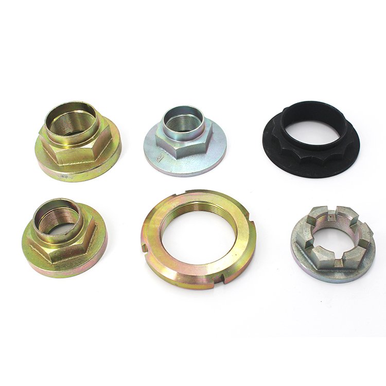 Wholesale Zinc Plated Grade 10 Carbon Steel Axle Spindle Nut for CV Joint Automobile Fastener