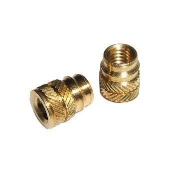 Lathe Custom Brass Heat Set Inserts M2 -M8 Brass Threaded Inserts