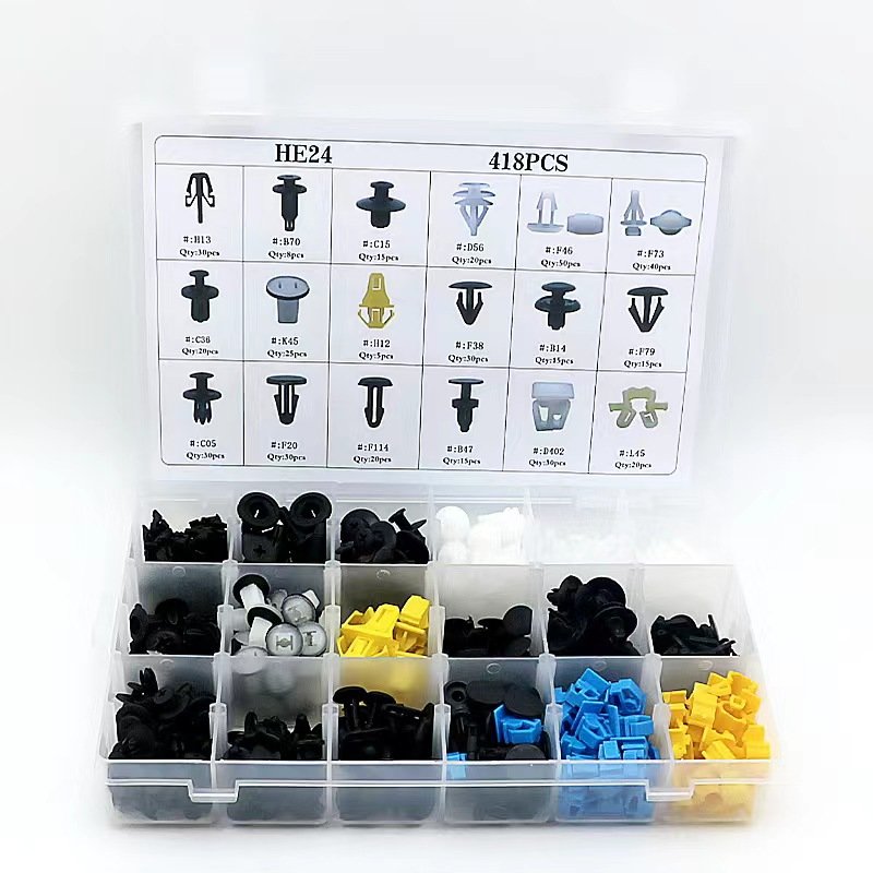 500PCS Universal Mixed Auto Fastener Car Bumper Clips Retainer Car Fastener Rivet Door Panel Liner For All Car