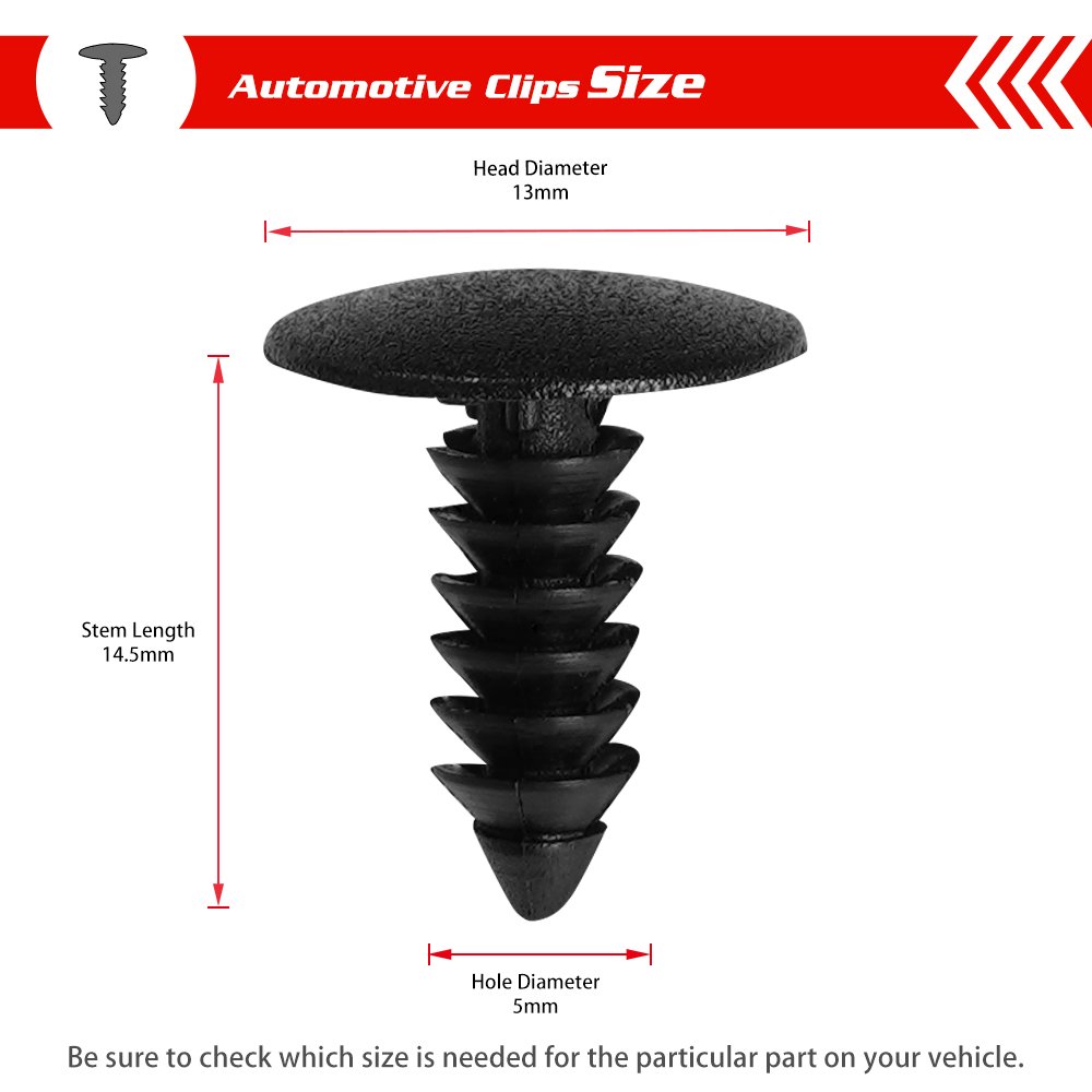 QGZ175 Auto Car Body Parts Screw Fasteners Rivet Plastic Snap Clips for Ford