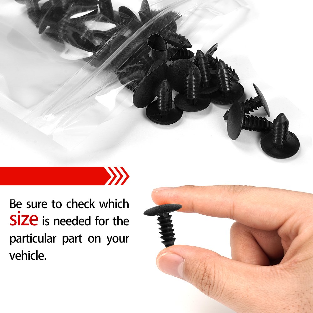 QGZ175 Auto Car Body Parts Screw Fasteners Rivet Plastic Snap Clips for Ford