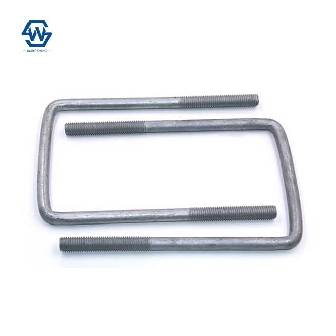 Hot galvanizing/Dacromet U Bolt Electric power fittings Auto Part Trailer Pipe Clamp High Strength Square U Bolt
