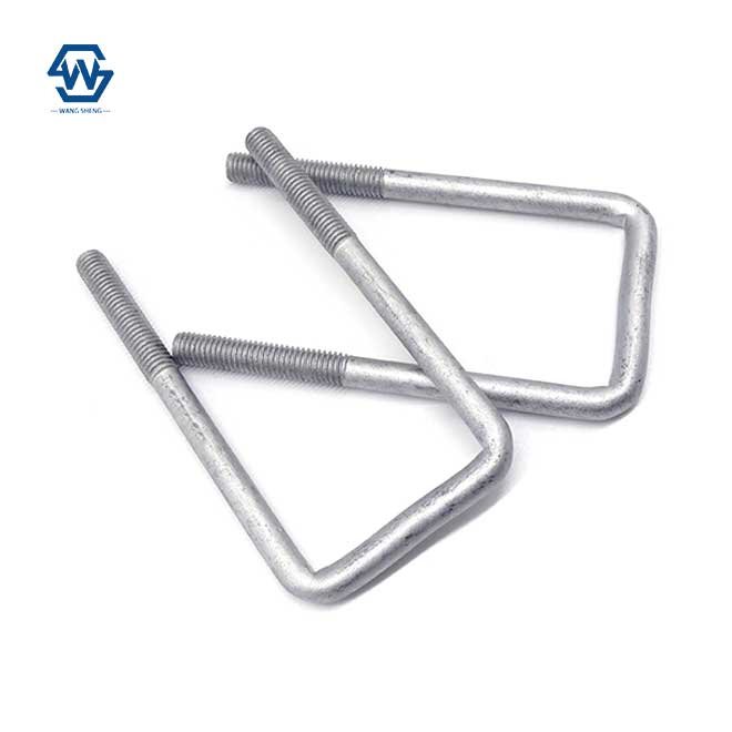Hot galvanizing/Dacromet U Bolt Electric power fittings Auto Part Trailer Pipe Clamp High Strength Square U Bolt