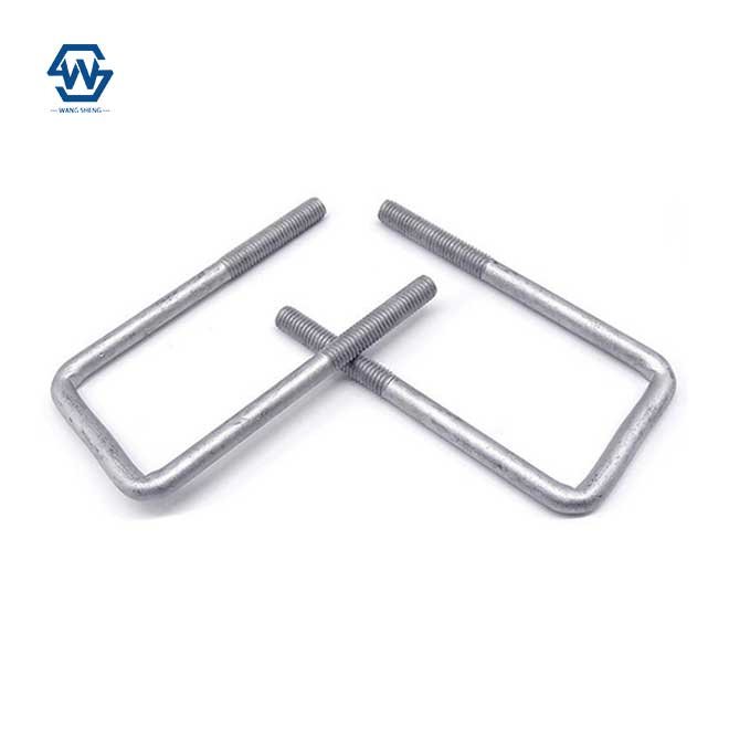 Hot galvanizing/Dacromet U Bolt Electric power fittings Auto Part Trailer Pipe Clamp High Strength Square U Bolt