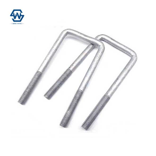 Hot galvanizing/Dacromet U Bolt Electric power fittings Auto Part Trailer Pipe Clamp High Strength Square U Bolt