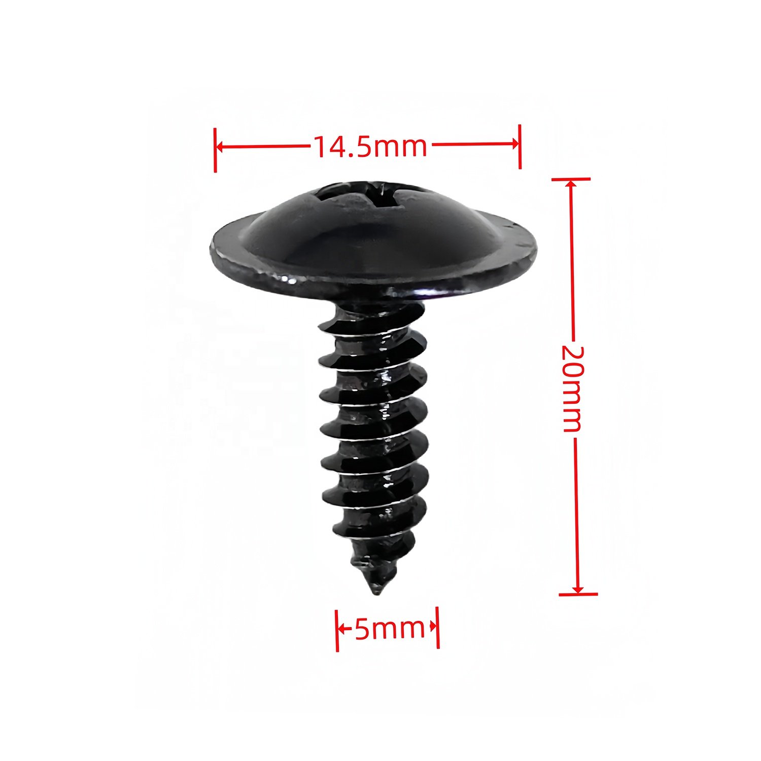 Auto Metal Fastener Clip M5*20mm Fender Bumper Screw Metal Clip Stainless Steel Screw