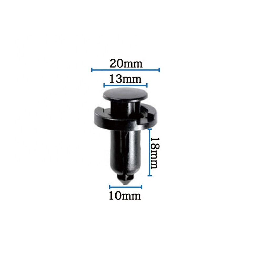 91503-SZ5-003 Auto Body Clips Plastic Car Push Type Retainers Widely Range Hole Customized Shape Plastic Bumper Factory